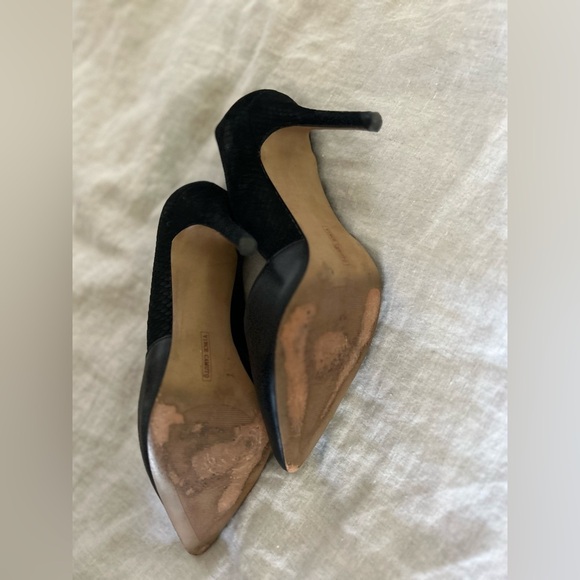 Vince Camuto Black Textured Stiletto Heels - Picture 10 of 12